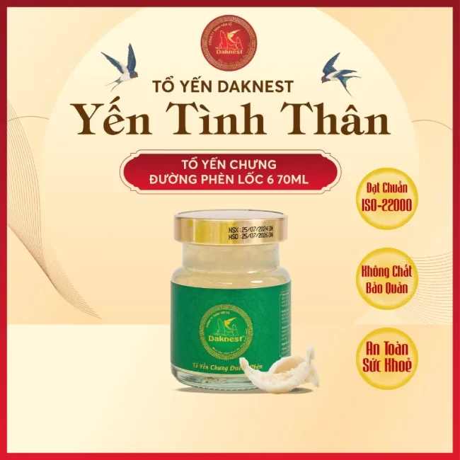 Tổ yến chưng đường phèn lốc 6 hủ